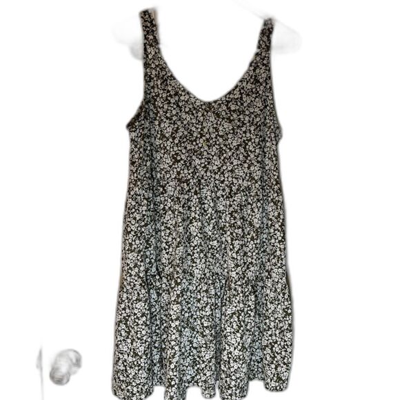 Blu Pepper Anthropologie Cottagecore Green/White Floral Casual Sundress/Tunic M - Picture 6 of 6